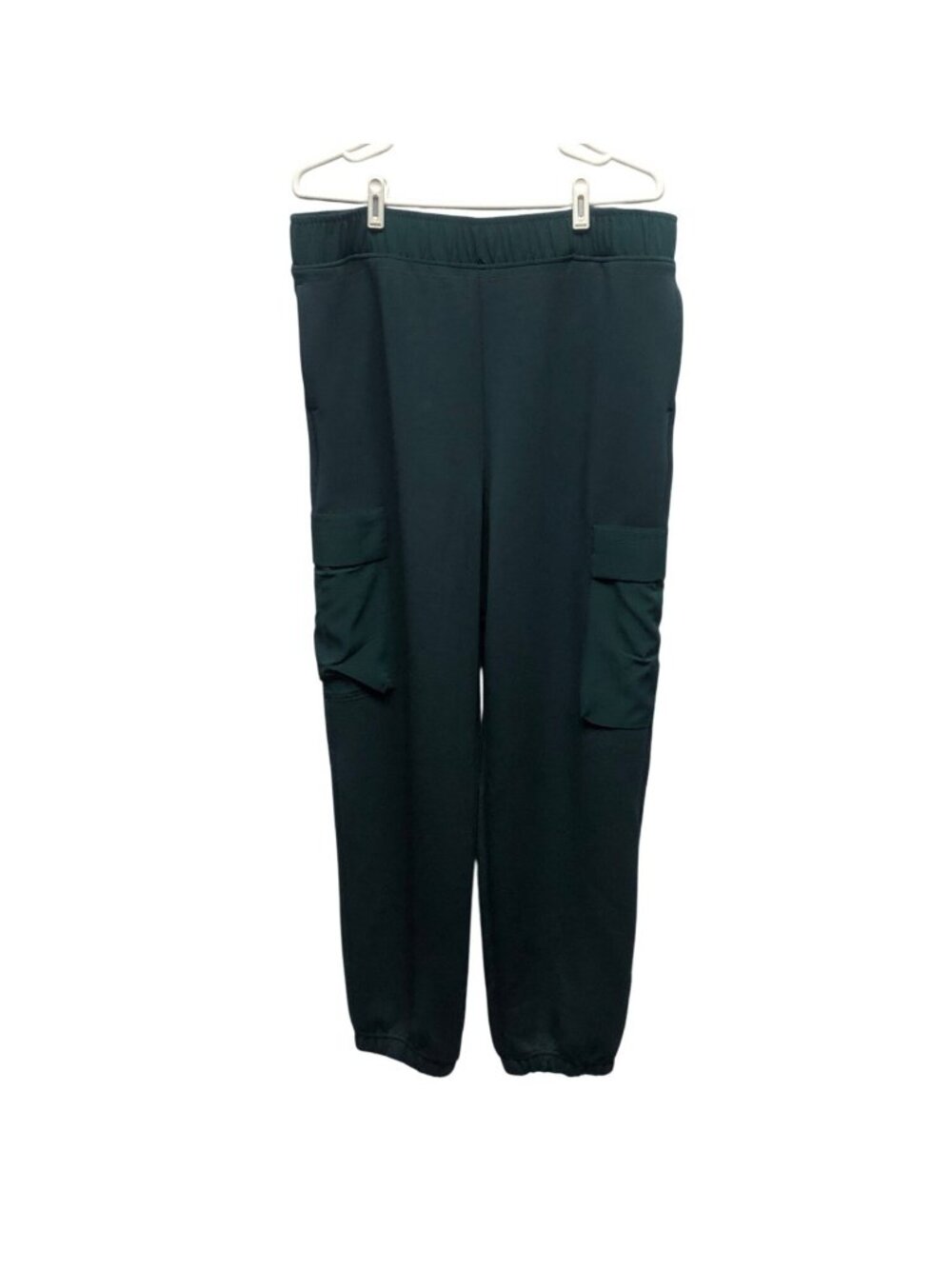 Rae Mode Teal Cargo Joggers Womens Size 3XL Elastic Waistband Cuffs Pockets NEW